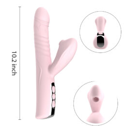 EXSHA-YD1000-Telescopic-Suction-Vibrator-Pink-Size