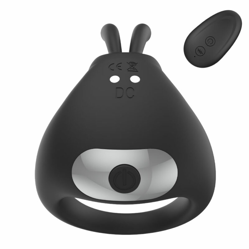 JF2100-Rabbit-Vibrating-Cock-Ring-Black-Main